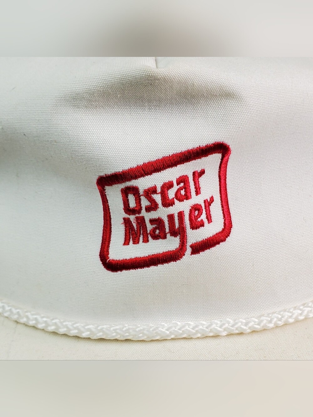 Yupoong Oscar Mayer VTG Embroidered Rope Hat Cap Adjustable Advertising - GUC